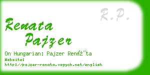 renata pajzer business card